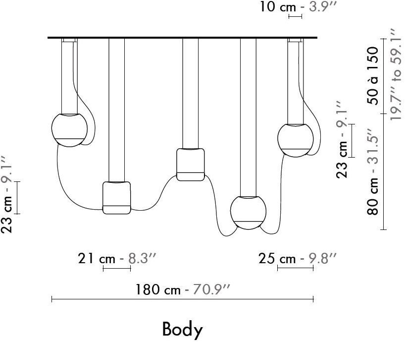 designheure Светодиодная подвесная лампа Eau de lumière S5pedlc - Вид №4