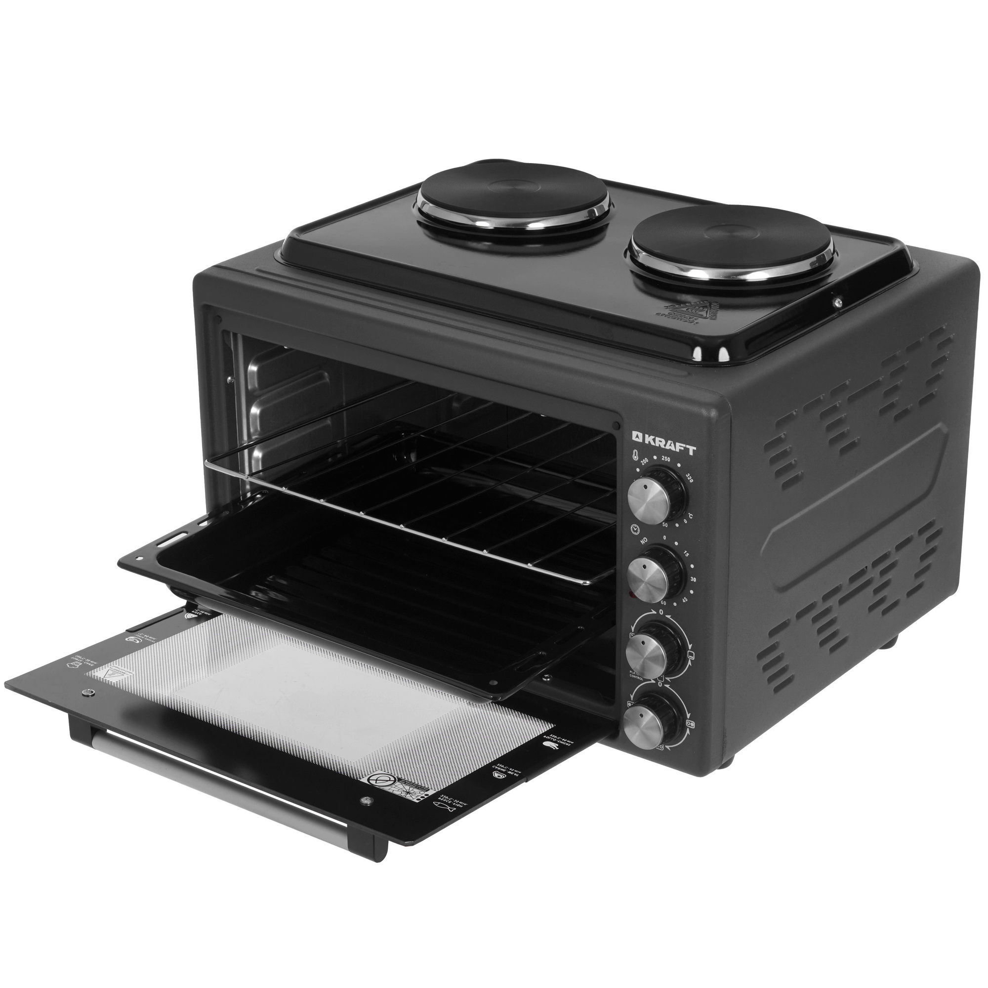 5347097 Мини-печь Kraft KF-MOHP 3800 DGR серый STDN-0128544 - Вид №5