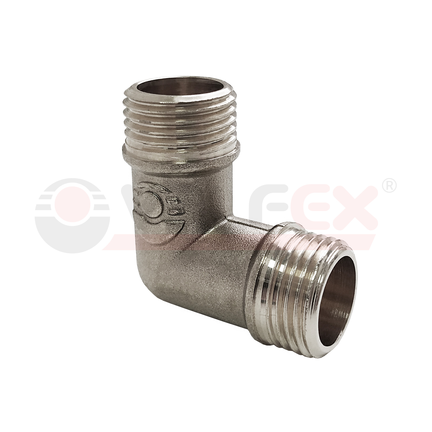 VF.093.N.012 Valfex Угольник с никелевым покрытием (наруж.-наруж.) 