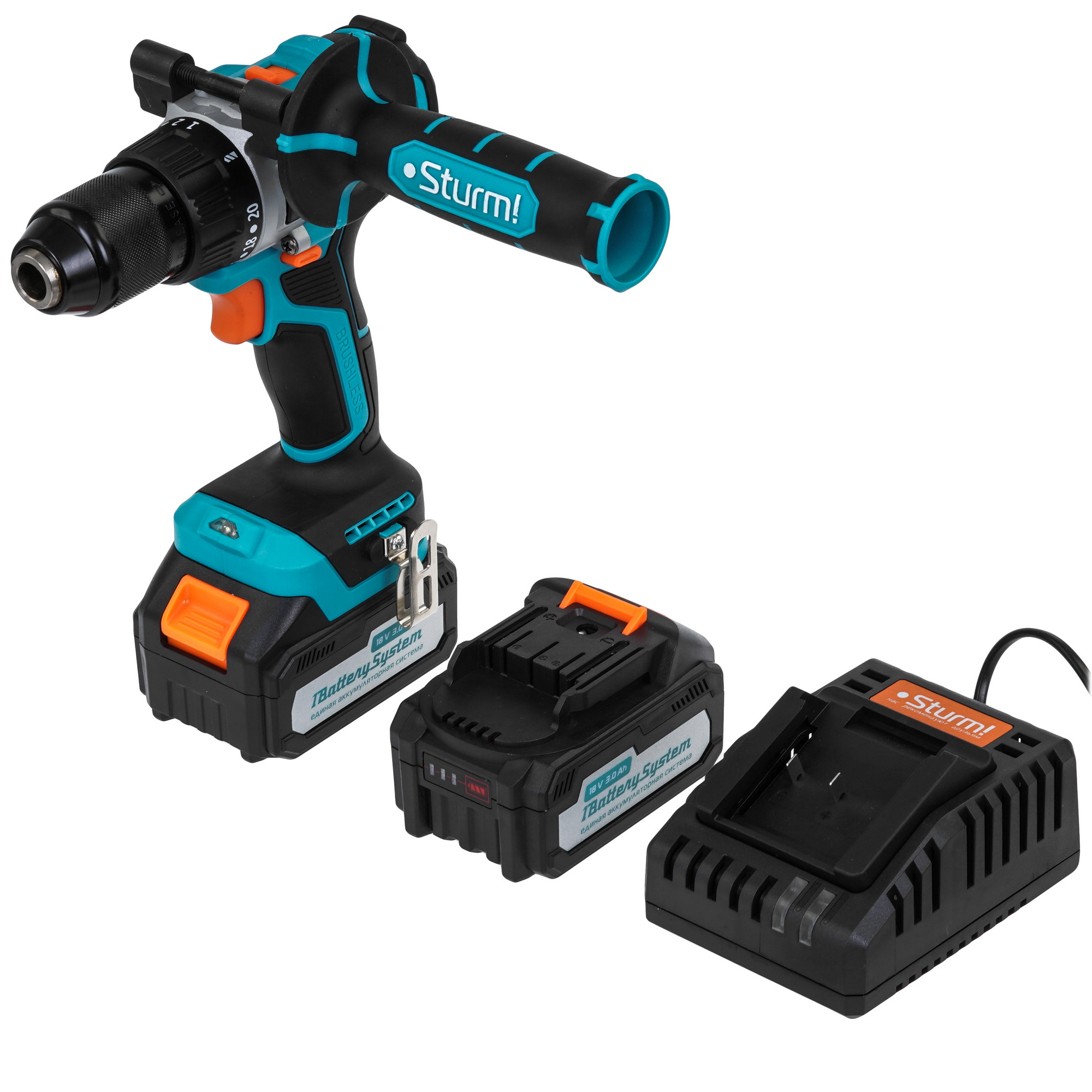 Дрель-шуруповерт Sturm! CD2080 1BatterySystem 1BatterySystem 18V 9127182 STDN-0136400 - Вид №1