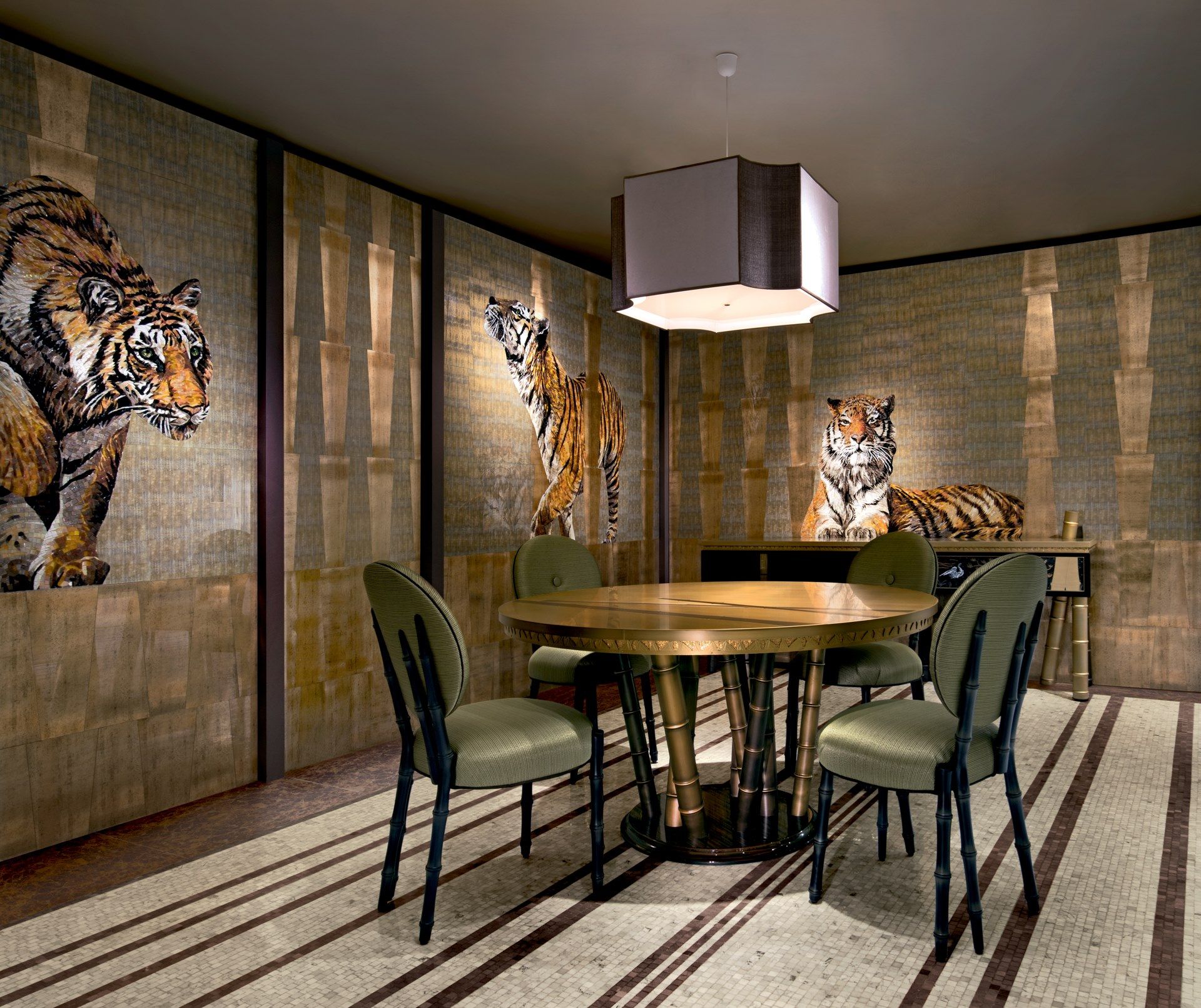 Круглый латунный стол Sicis Siam ARCH-00105839 - Вид №3