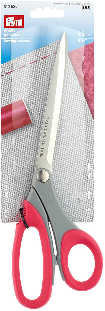90489137 Ножницы для шитья Hobby 610526, ручки с мягкими кольцами, 25см STLM-0248850 PRYM