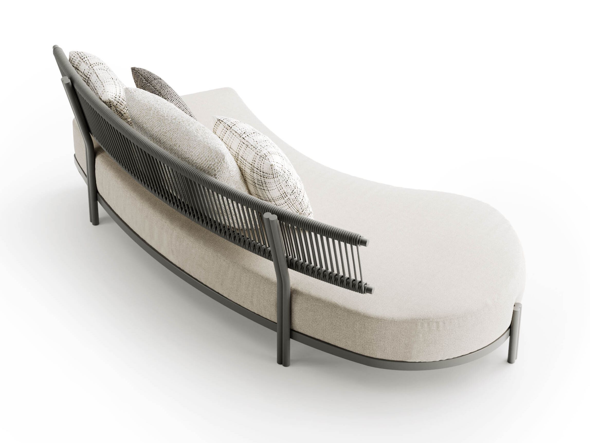 2-местный изогнутый тканевый садовый диван Atmosphera Лотос ARCH-00055092 - Вид №1