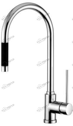 Quadrodesign Смеситель для кухни с вытяжным душем Kitchen brass sun-id-1392706