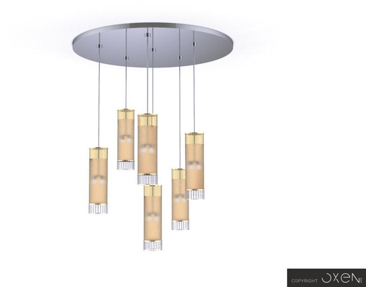 NEXO LUCE Светодиодная люстра из стали и стекла Oxen bespoke 2361a0 - Вид №2