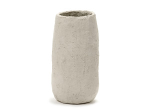 Круглая ваза из пестой бумаги