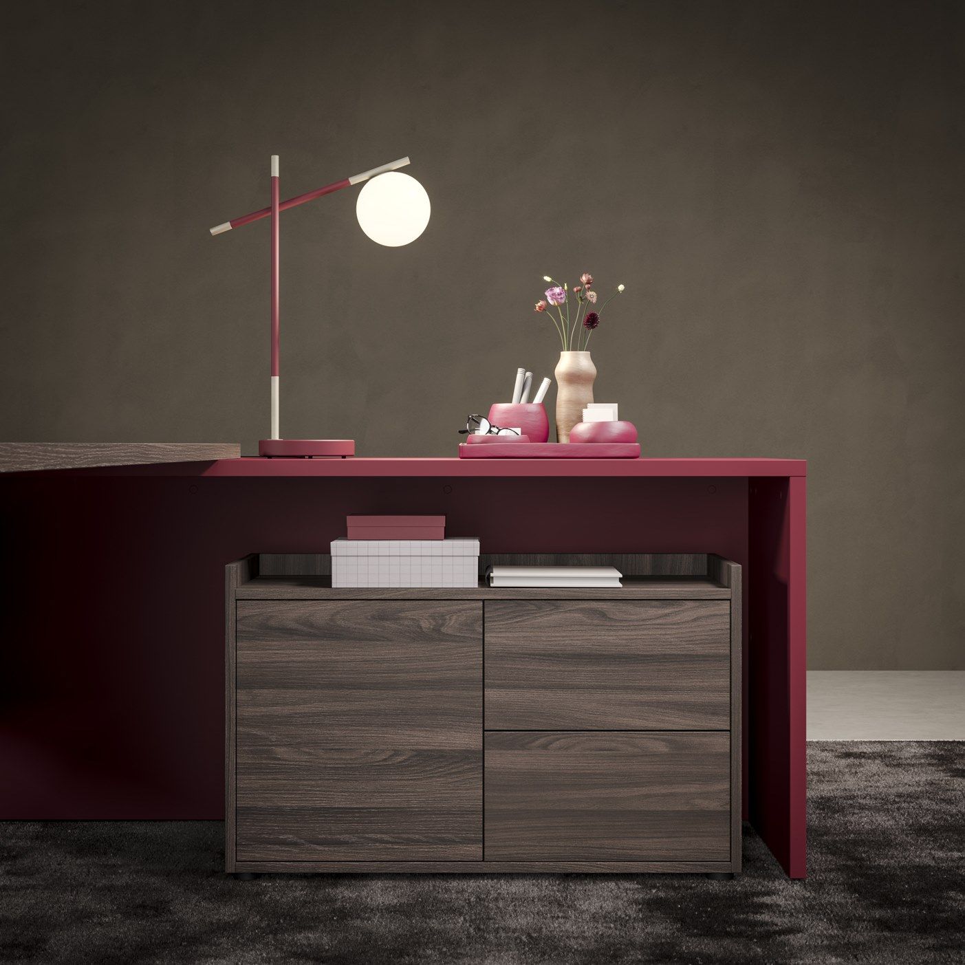 Прямоугольный рабочий стол Fenix-NTM® с системой кабельных втулок PROF ARCH-00051076 - Вид №24