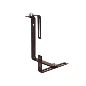 Кронштейн для балконных ящиков универсальный усиленный, темная бронза, 2 шт.
