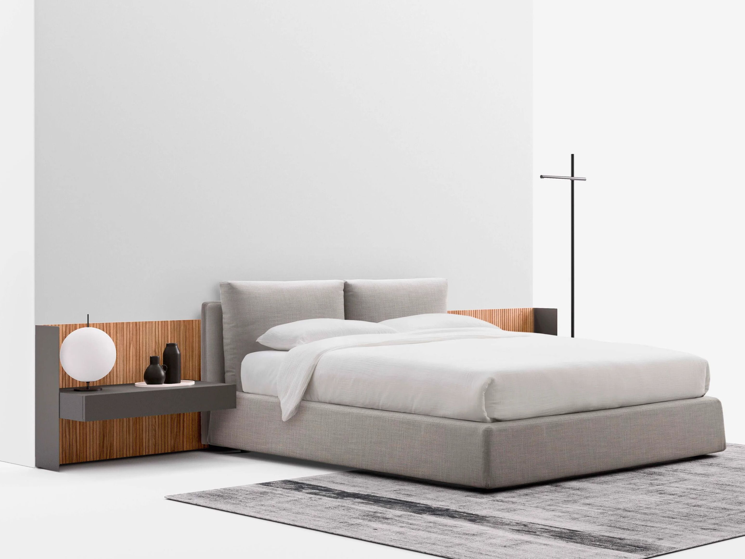 Деревянное изголовье со встроенными тумбочками Alf DaFrè DEFILÈ ARCH-00061152 - Вид №4