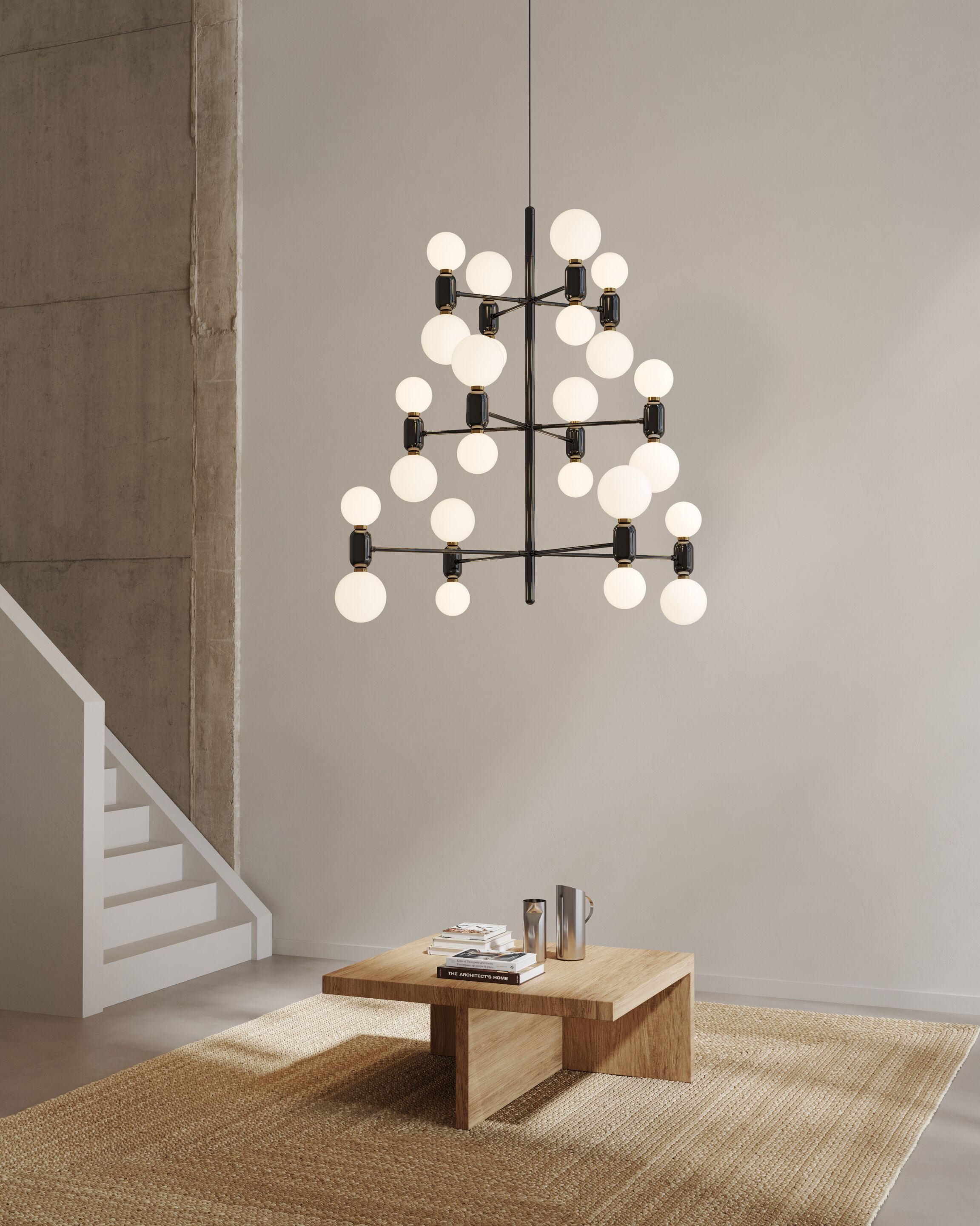 Керамическая люстра и опаловое стекло PARACHILNA Aballs ARCH-00007334 - Вид №3