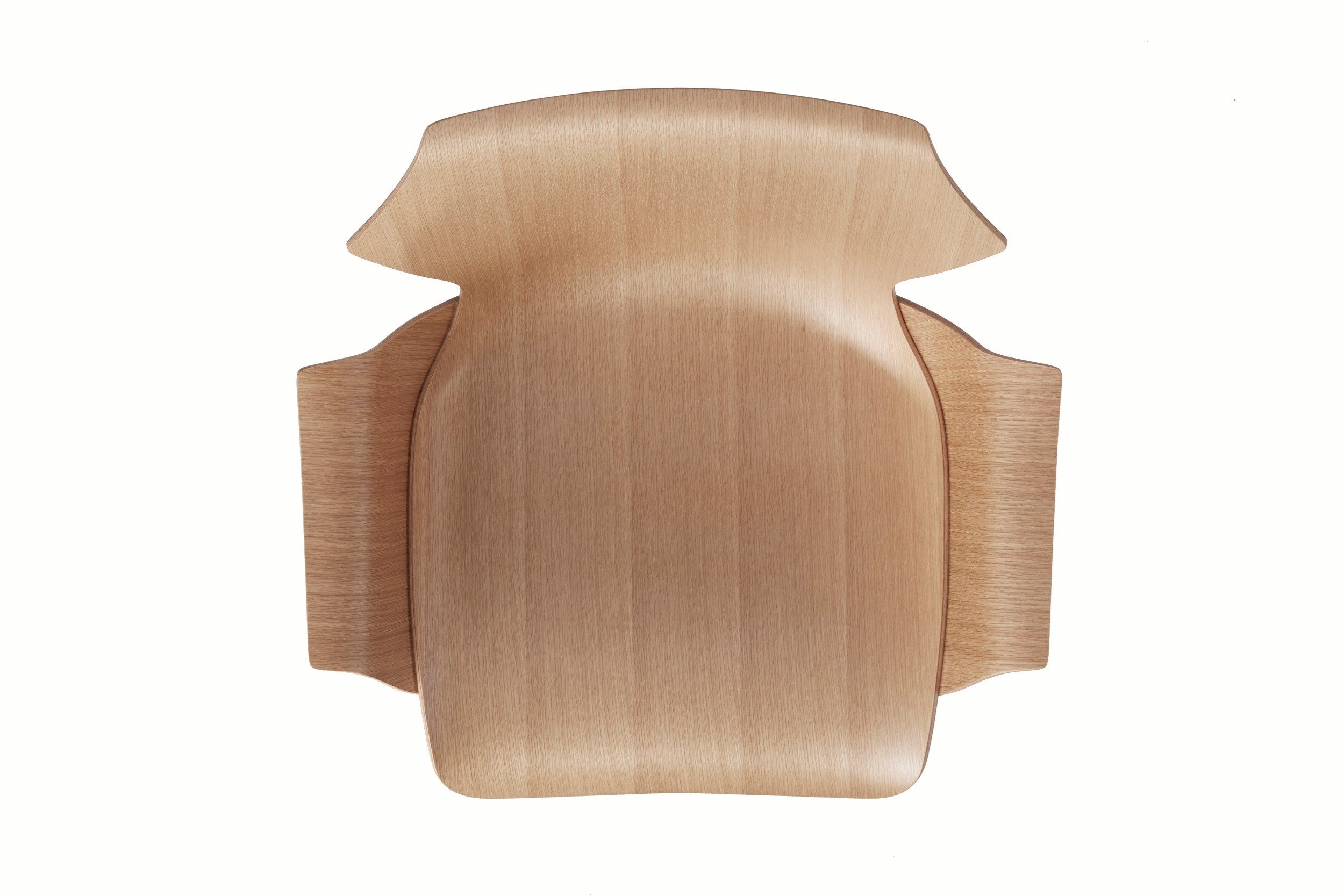 Стальное и деревянное кресло с подлокотниками BassamFellows Petal ARCH-00063917 - Вид №10