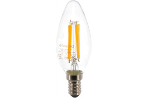 16223082 Светодиодная лампа 220V C37 FIL 6W 3000K E14 806lm PL-C37F6143 Polaroid