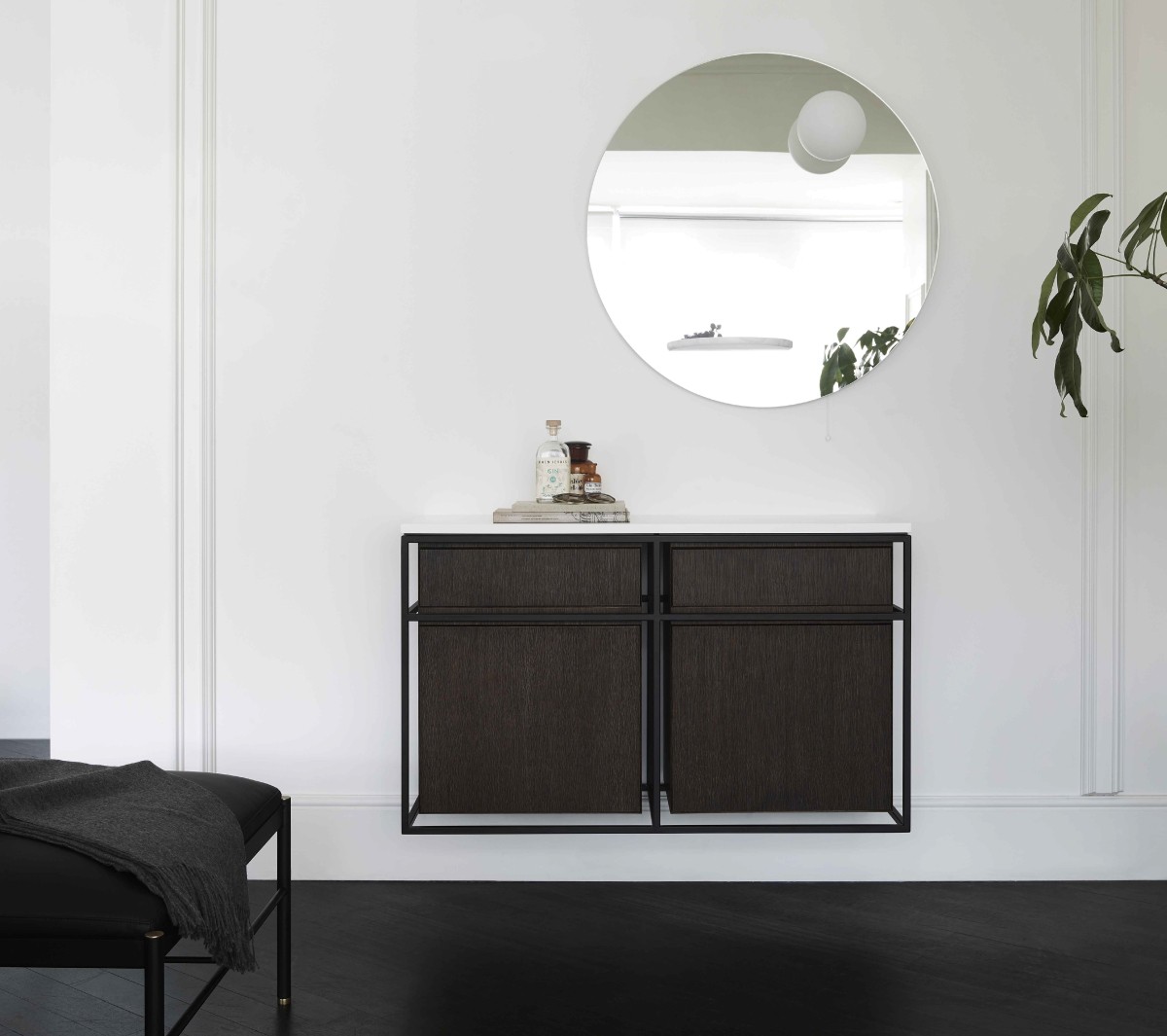 Ex.T Float Настенное зеркало с полкой и светильником EXSPFLOATCAR  - Вид №6