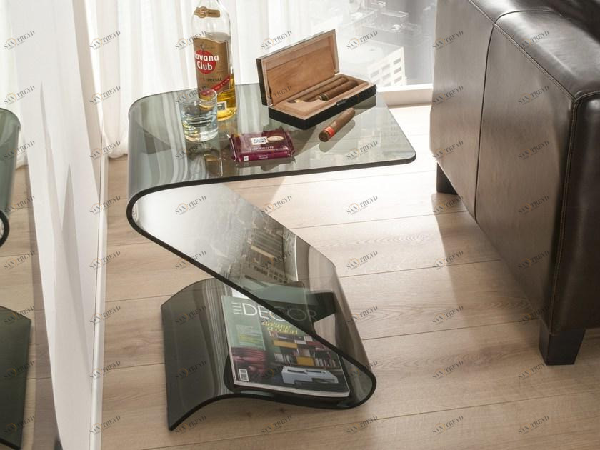 IDEAS Group Сервисный столик из стекла с контейнерным отсеком sun-id-1479919