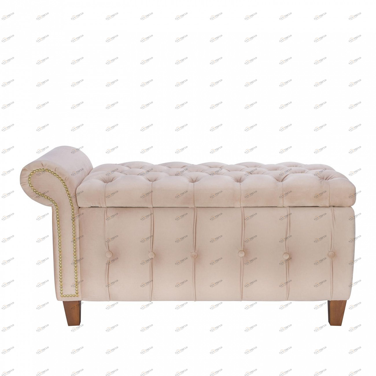 Банкетка мягкая на ножках бежевая Leset Classic-Б2 IMPEX  00-3967301 Бежевый 