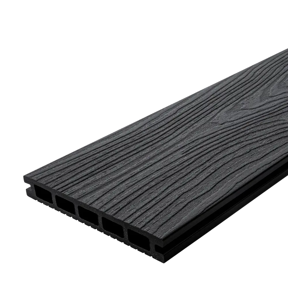 Террасная доска T-DECKS Графит - двусторонняя с текстурой дерева и вельветом 87036584 STLM-1377832