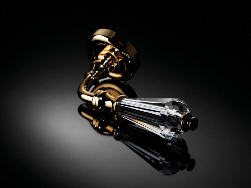 LINEA CALI' Дверная ручка из хромированной латуни с кристаллами swarovski® с замком Veronica sun-id-1381200 - Вид №1