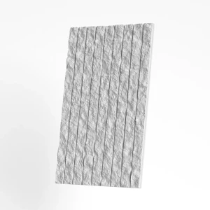 91835880 Гипсовая панель 3D Aratta Скала-рейка 107 белый 1000x600x32мм 0.6м² STLM-1492313