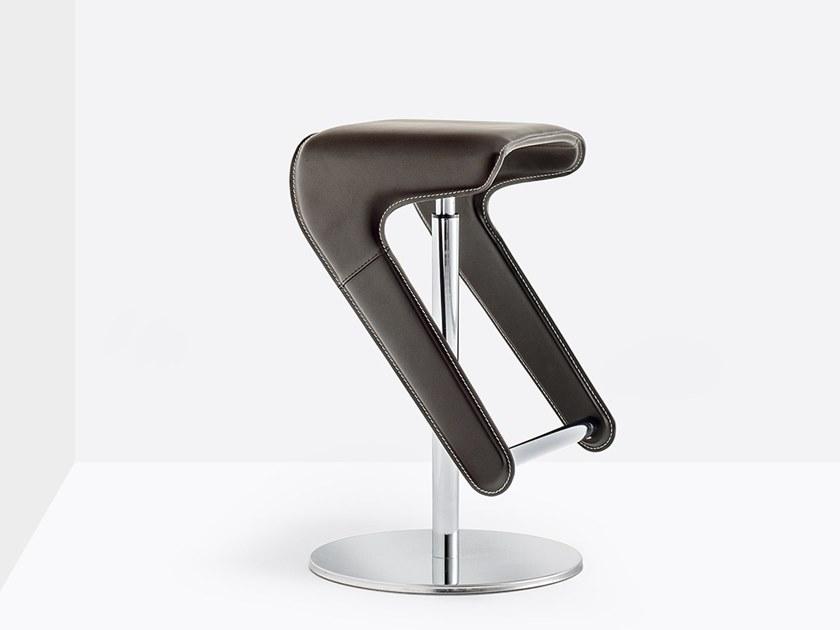 Pedrali Кожаный табурет Woody 497 - Вид №2