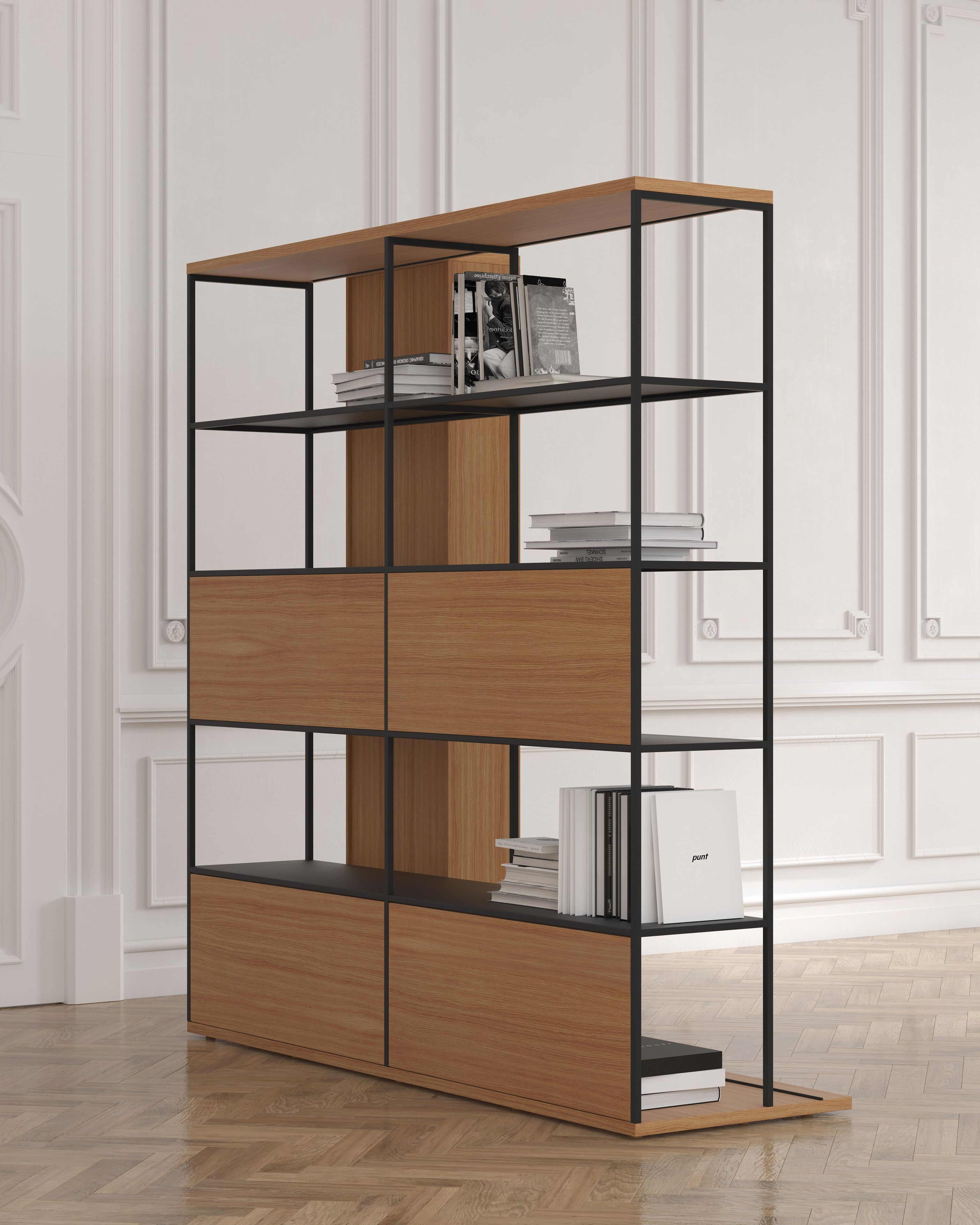 Деревянный отдельно стоящий книжный шкаф Punt Literatura ARCH-00037566 - Вид №4