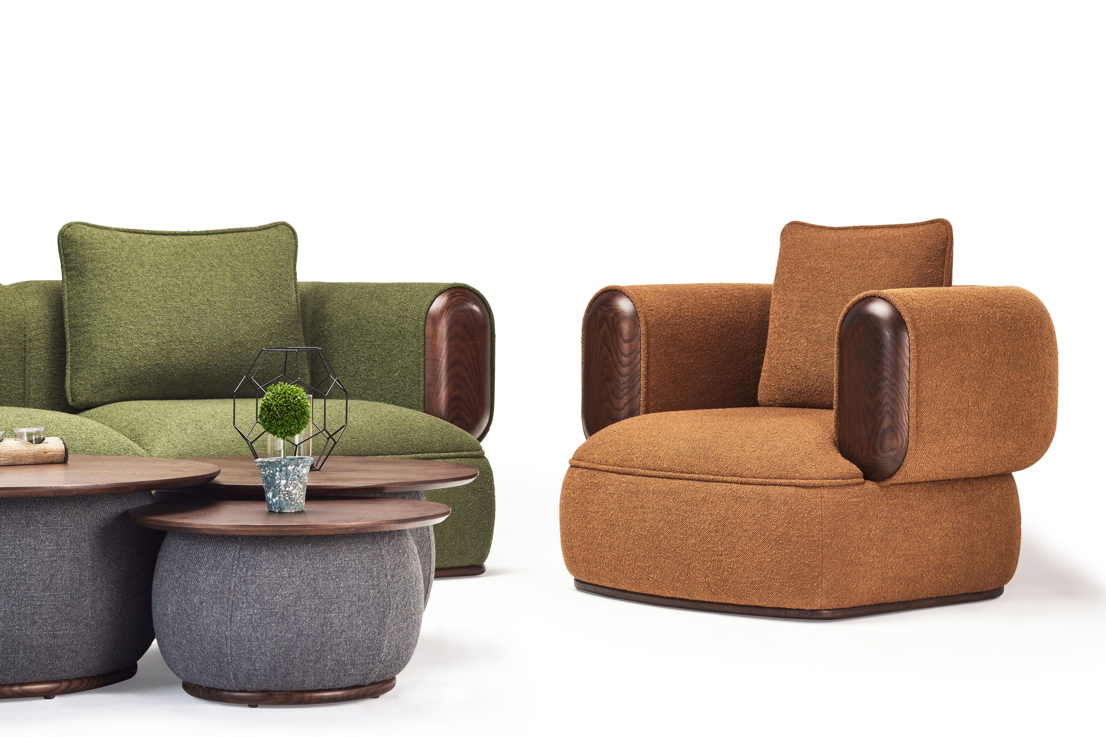 Тканевое кресло с подлокотниками Papell Design Chestar ARCH-00115551 - Вид №4