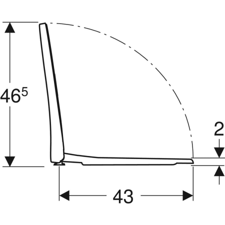574950000 Сиденье для унитаза Geberit iCon тонкое исполнение Geberit  - Вид №4