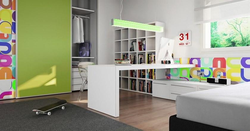 De Rosso Шкаф на заказ с hpl и алюминиевыми раздвижными дверями Aliante system sun-id-1499520 - Вид №31