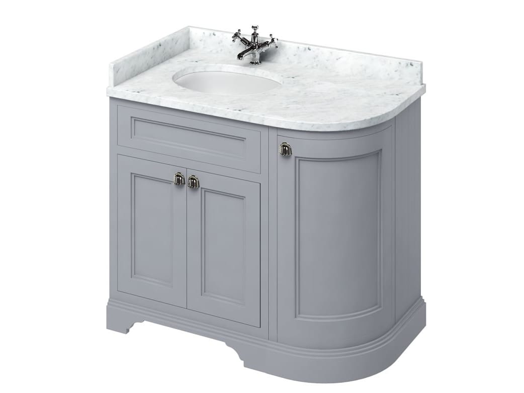 Деревянный угловой умывальник с дверцами Burlington MINERVA ARCH-00071219 - Вид №28