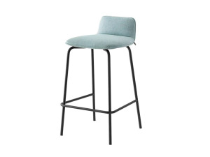 Высокий тканевый стул с подставкой для ног