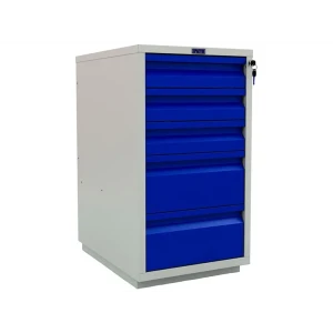Тумба с 5 ящиками Profi WD-5 46x84x64 см металл синий