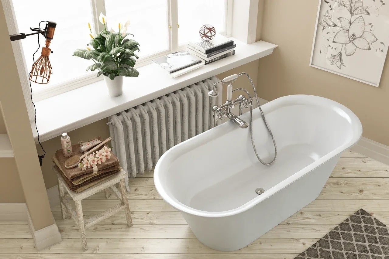 Ванна из искусственного камня Kerrock Antiq 00814 BLACK&WHITE Словения Kolpa-San  - Вид №2