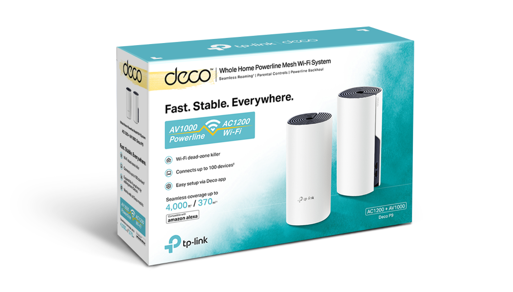 Deco M5(2-Pack) Ac1300 wi-fi system802.11ac/a/b/g/n, 717mhz quad-core cpu, 2 gb ethernet ports, 4 internal antennas TP-Link Santreyd  - Вид №2