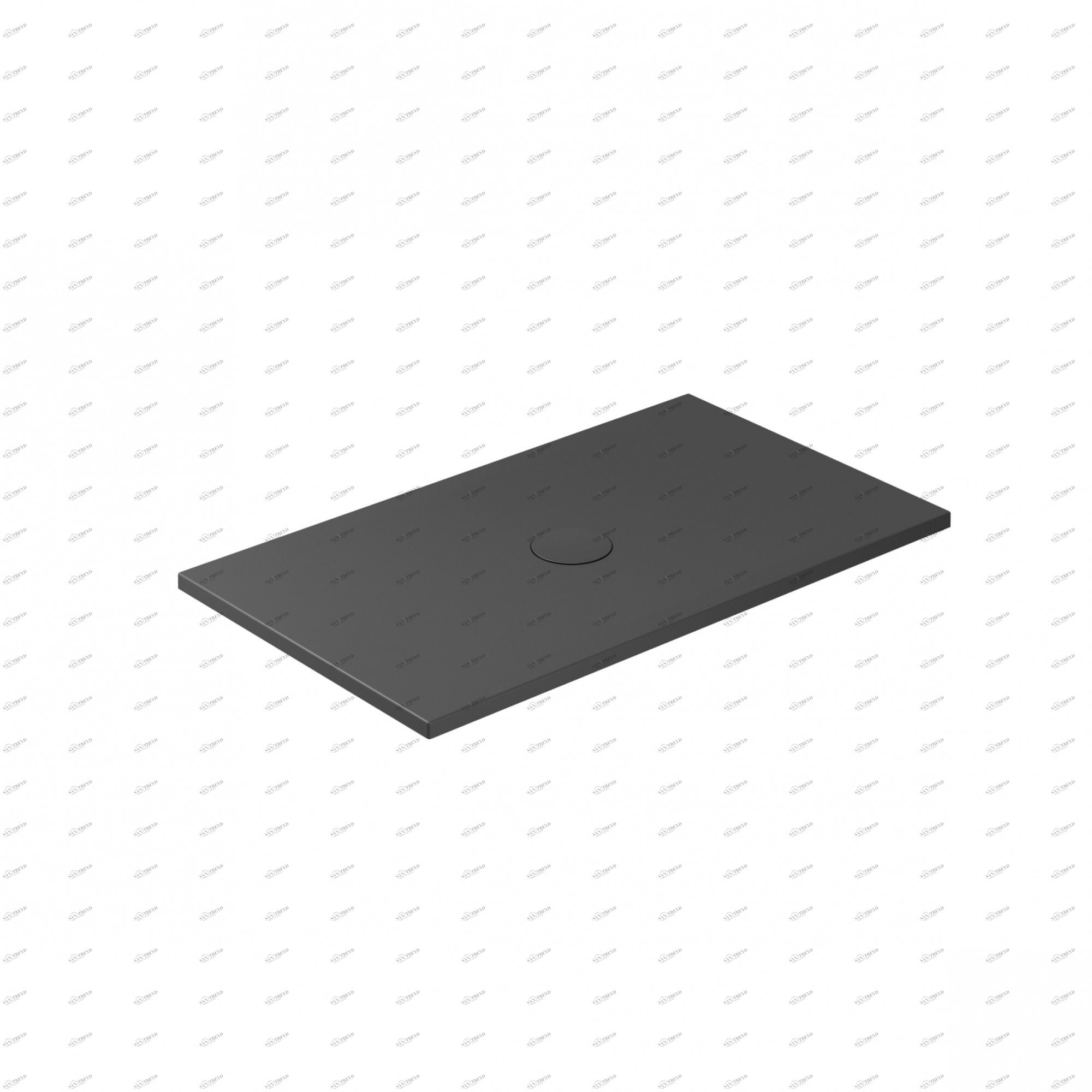 Поддон керамический 120x70 Черный  1042NEMT GALASSIA Shower Trays