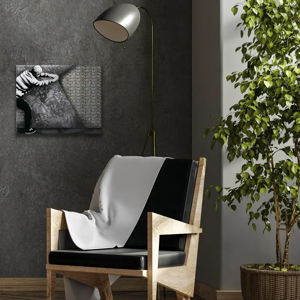 Картина на холсте "Много денег" 50x40 см FBRUSH STLM-2168706 - Вид №2