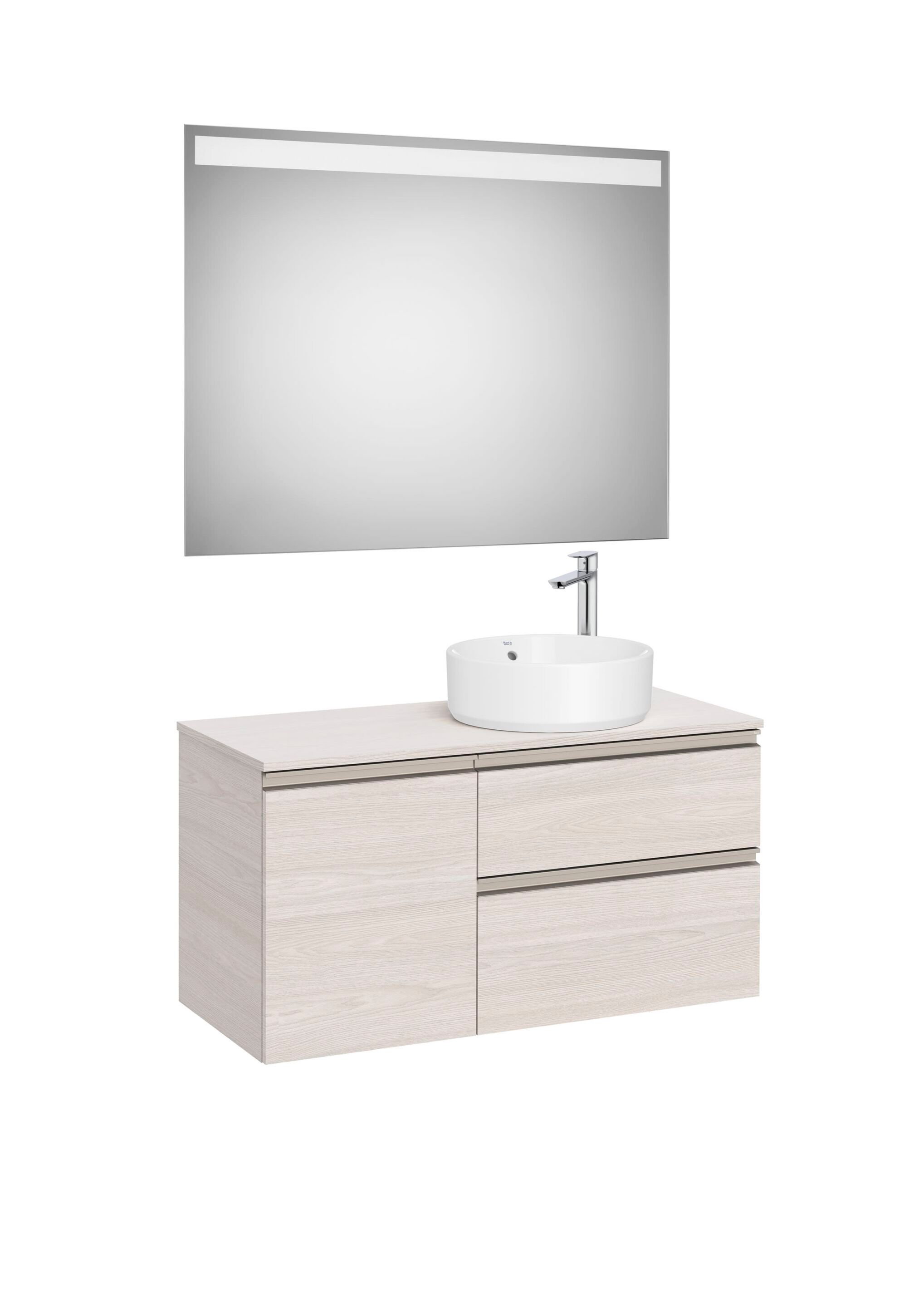 Деревянный умывальник с ящиками, дверцами, зеркалом и столешницей Roca The Gap ARCH-00083506 - Вид №5