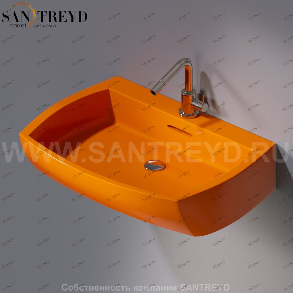 L283.114 Подвесная раковина настенная овальная A. e T. Italia SQUARE AeT ITALIA L283114