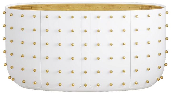 Scarlet Splendour Буфет из лакированной фанеры с распашными дверцами Oasis O2 - Вид №1