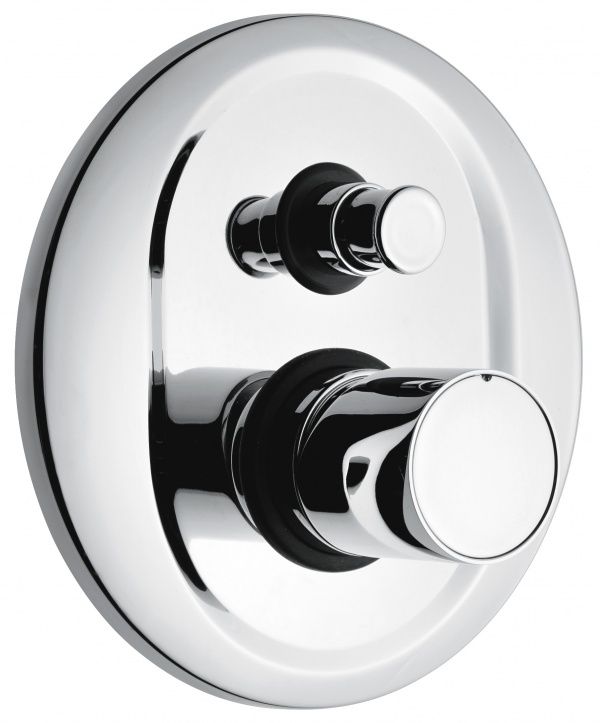 83019CR Внутристенный смеситель Minu на 2 выхода. Без рычага, цвет хром EMMEVI Minù