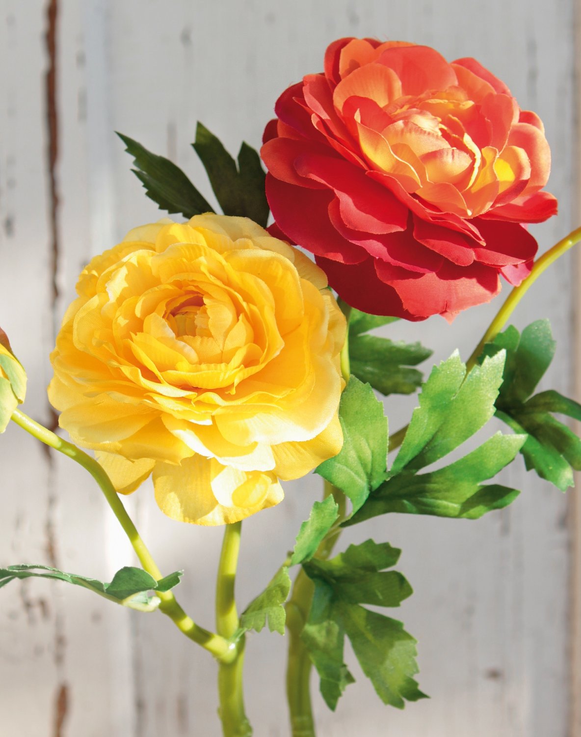 2450 330 a3 Лютик шелковый, 1 цветок, 1 бутон, 32 см, желтый H-andreas  - Вид №1