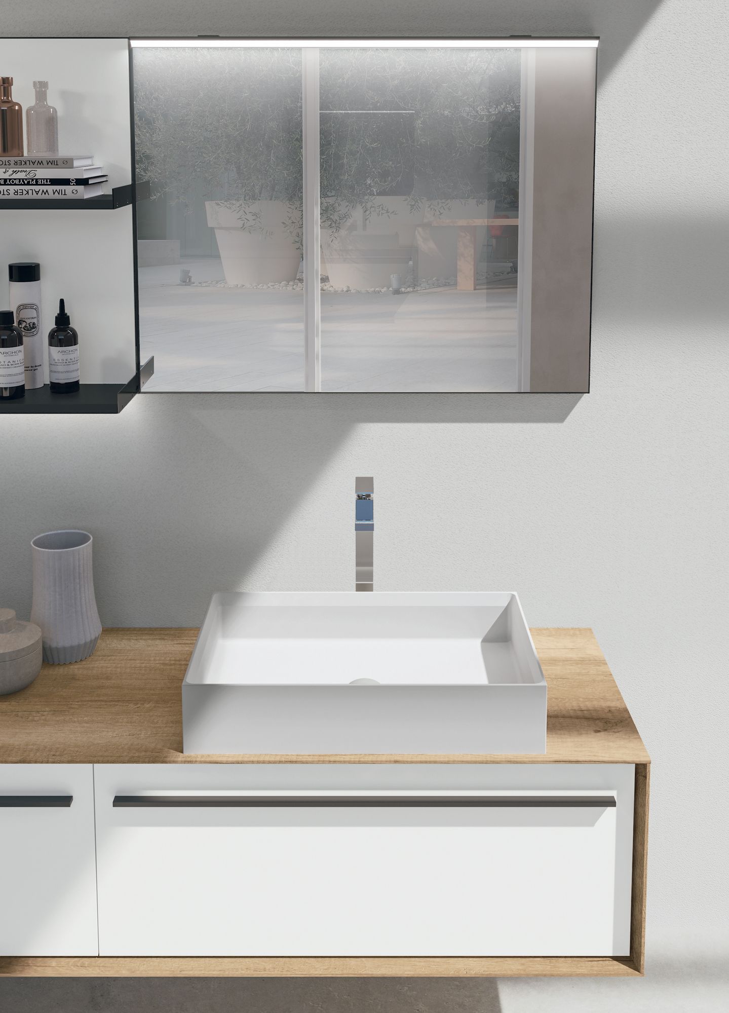 Деревянный подвесной умывальник с ящиками Gruppo Geromin Люкс ARCH-00044237 - Вид №2