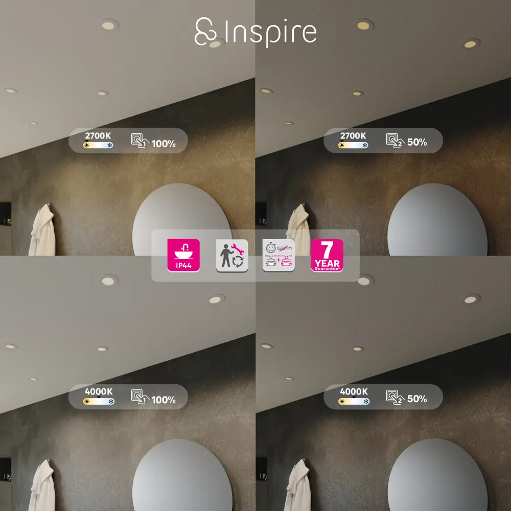INSPIRE ExtrafXS - регулируемый влагозащищенный спот для современного интерьера 85323784 STLM-0932304 - Вид №3