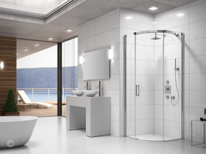 Душевой уголок GSQ10H L или R Merlyn Arysto Хромированный