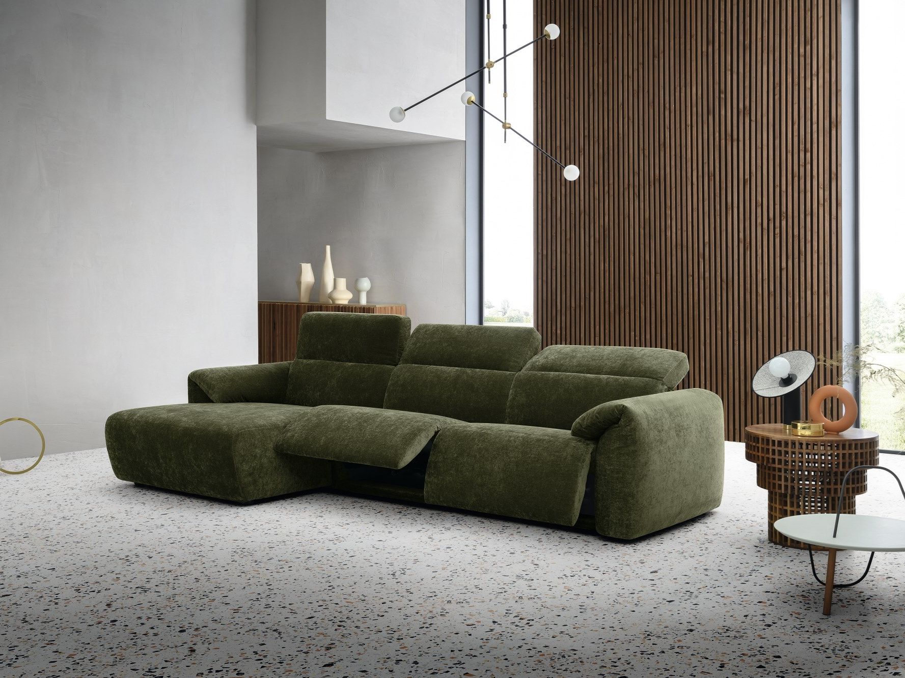 3-местный тканевый диван с полуостровом Felis Softliving ARCH-00046948 - Вид №1