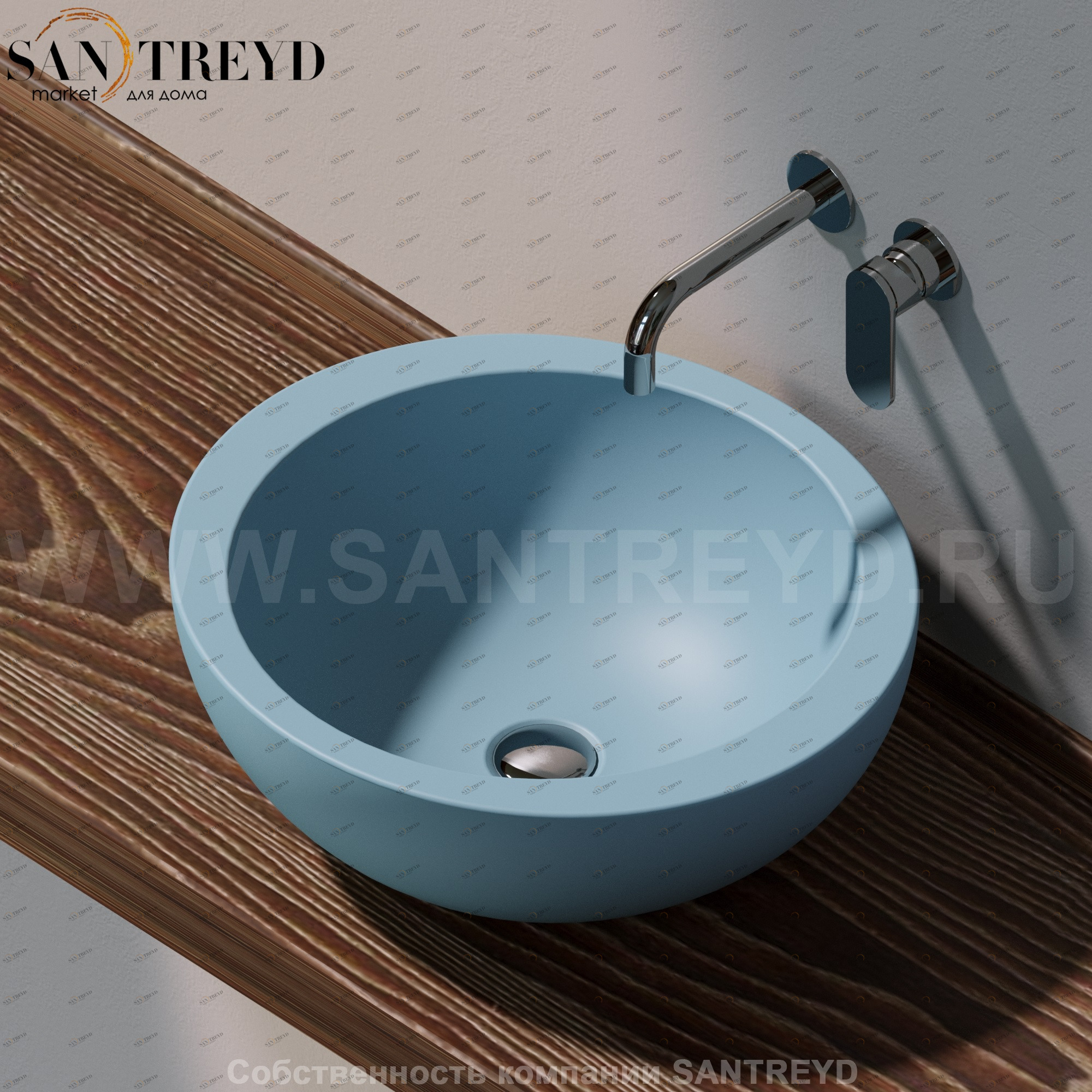 FN50L5014 Накладная раковина на столешницу  круглая Ceramica Flaminia Fonte