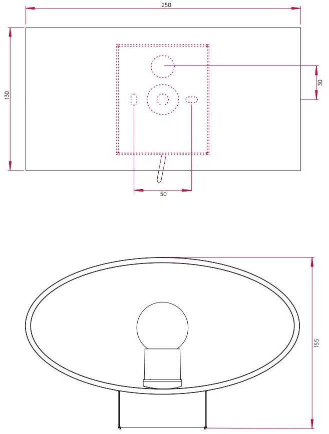 Astro Lighting Бра с прямым и отраженным светом из опалового стекла  1089002  - Вид №4