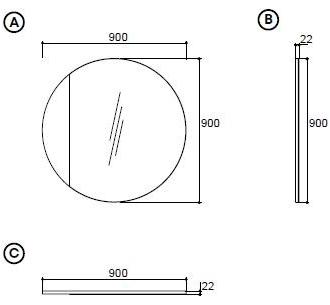 Enza Home Круглое настенное зеркало Praga sun-id-1425807 - Вид №1