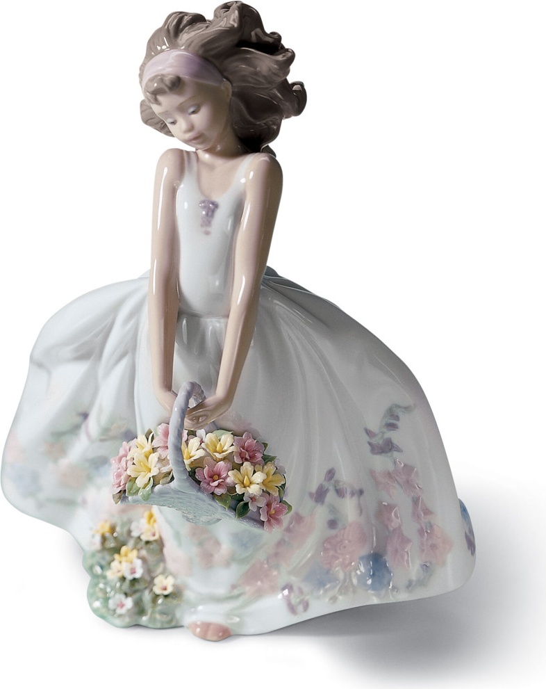 10668991 LLADRO Фигурка Lladro "Полевые цветы" 21x26см Фарфор Lladró 