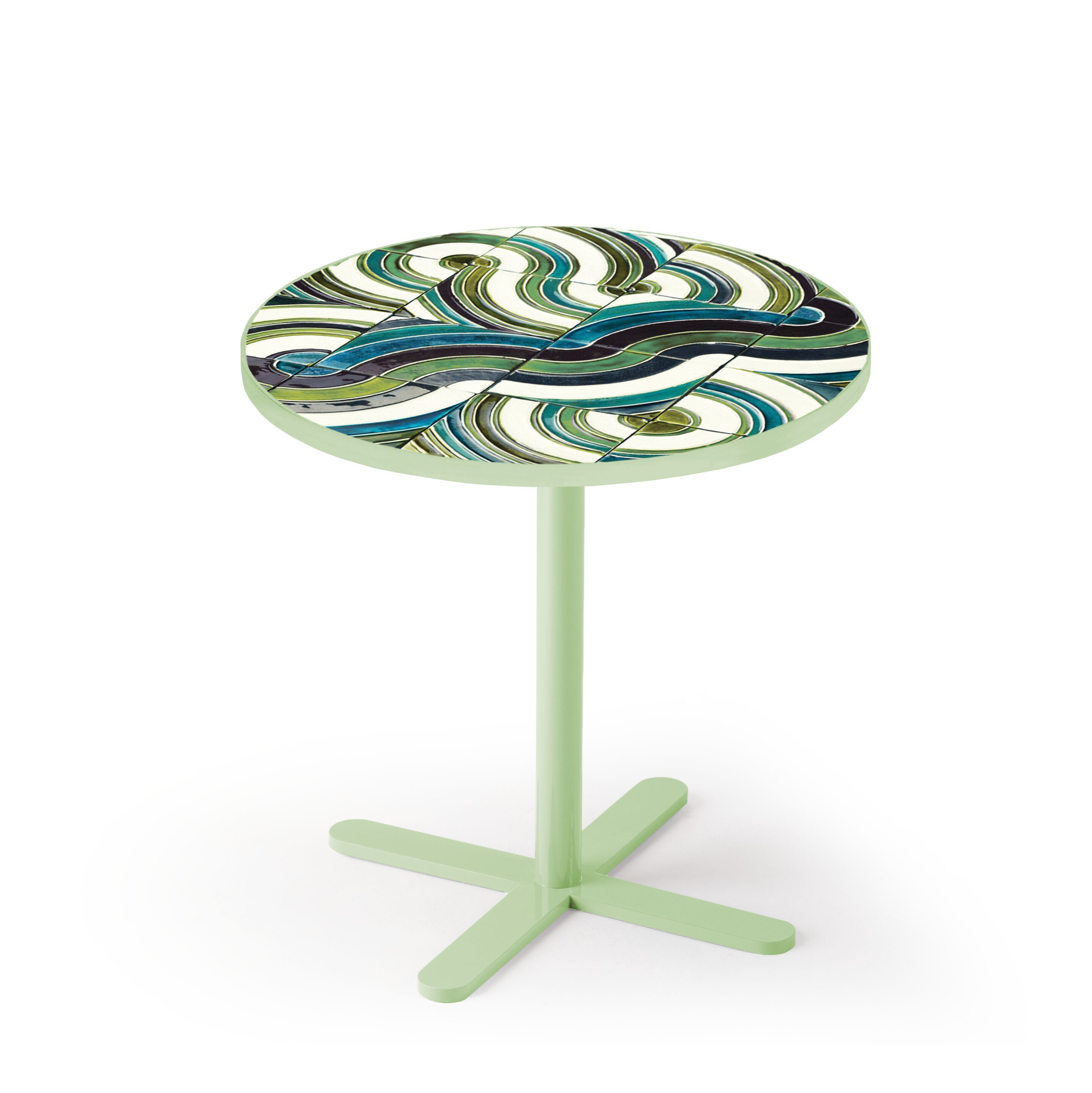 Круглый керамический стол с основанием для спиц Mambo Unlimited Ideas Caldas ARCH-00135205 - Вид №2