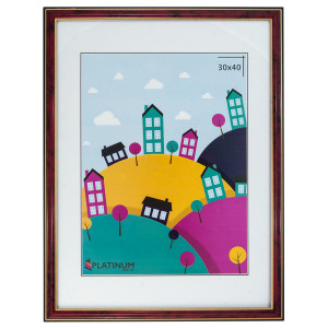 90348253 Рамка 283_3040, 30x40 см, пластик, цвет бордовый Офис STLM-0195277 PLATINUM