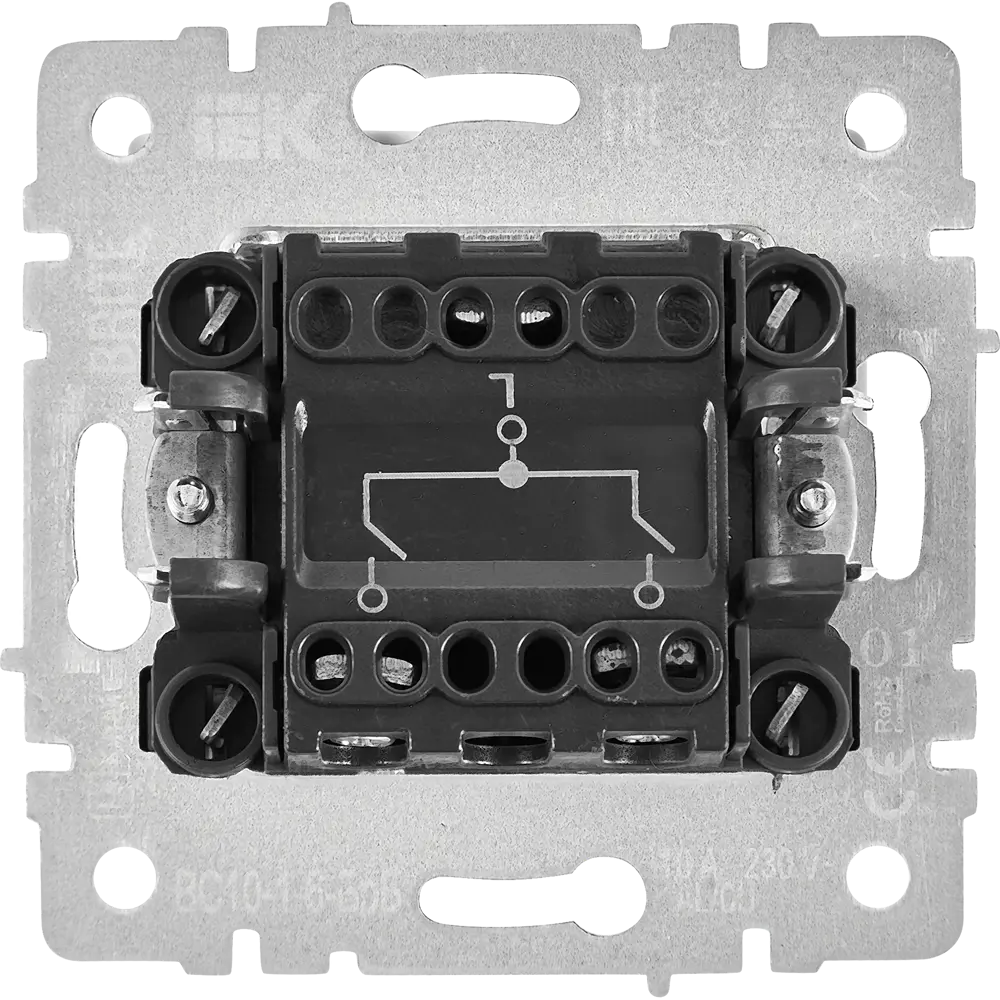 Выключатель IEK Brite двухклавишный матовый черный для современного интерьера 87761715 STLM-1115055 - Вид №2